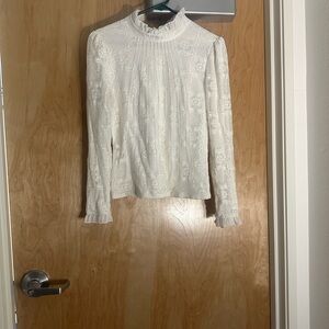 Chic White Lace Blouse
